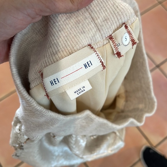 NWT Anthropology Hei Hei matte gold pants - Picture 3 of 9